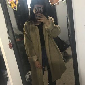 shearling trench coat